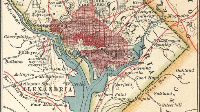 Map of Washington DC