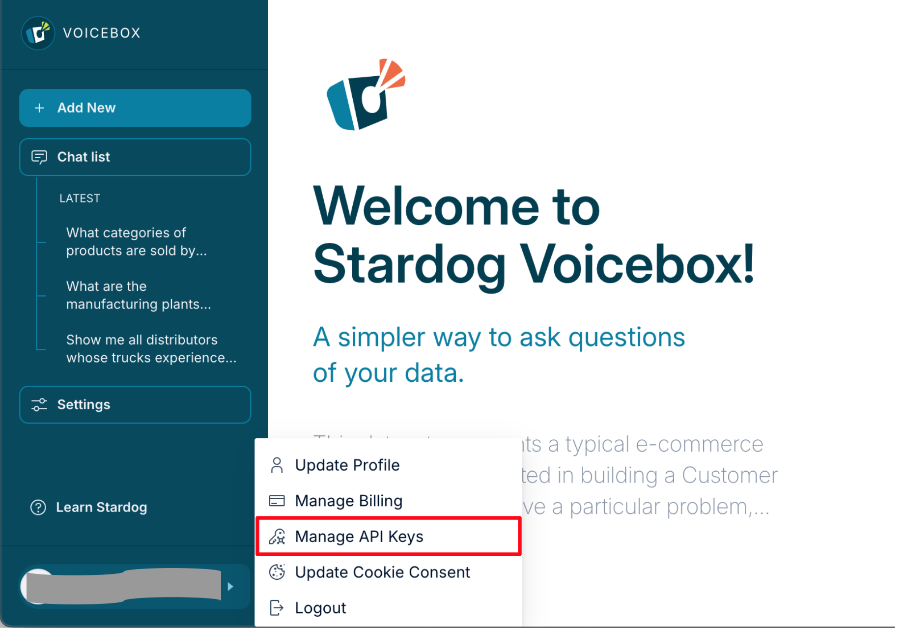 Manage Voicebox API Keys