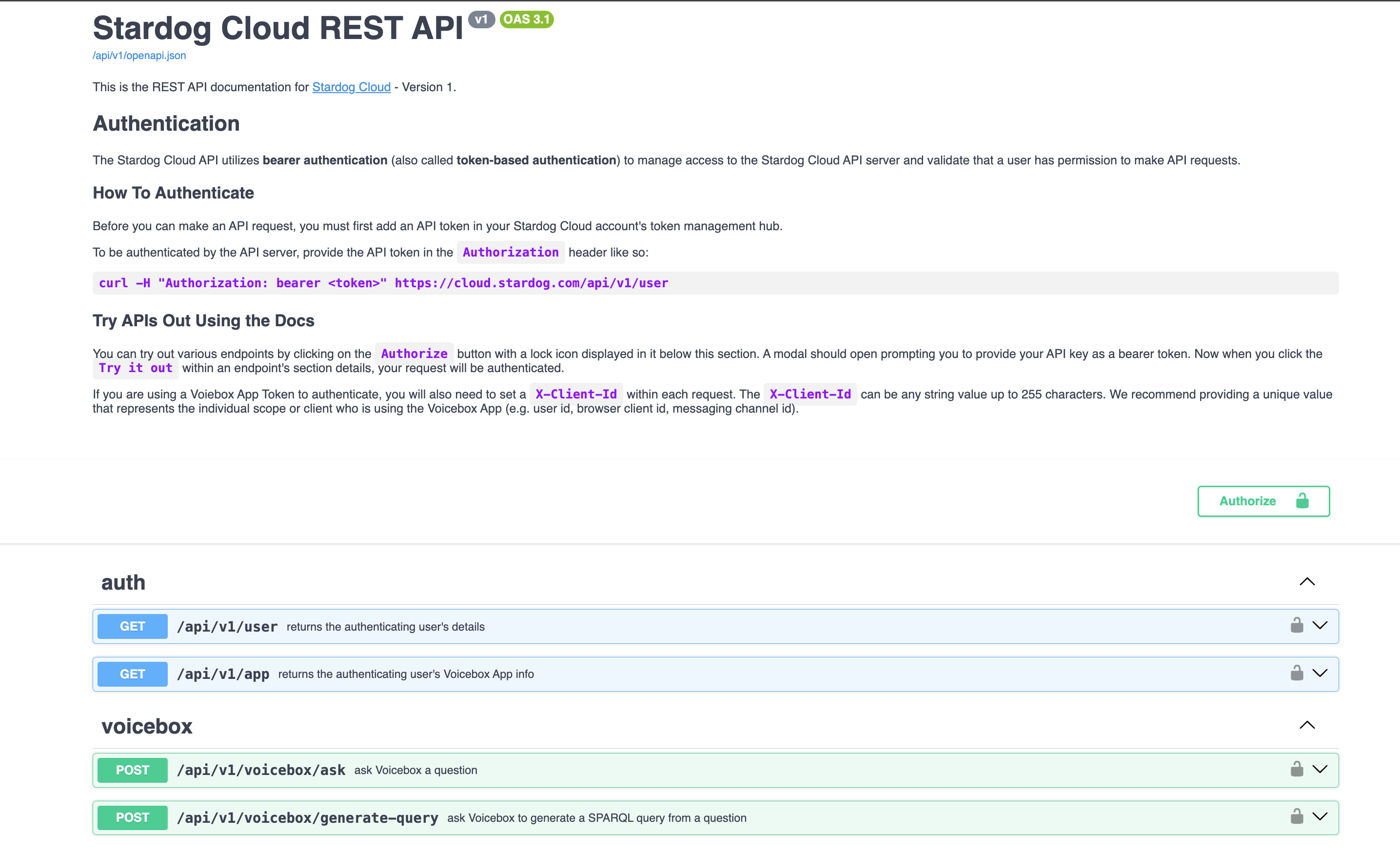 Voicebox API Docs