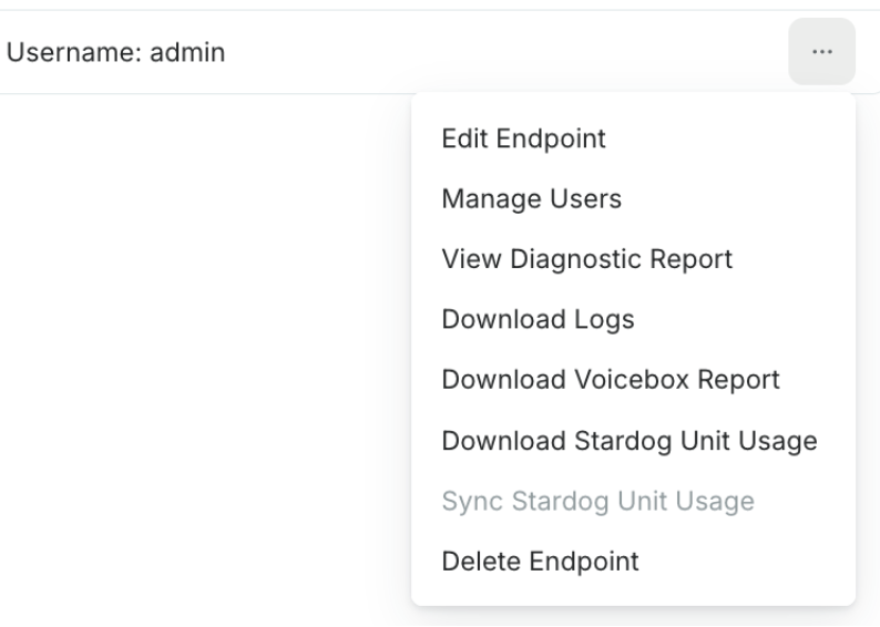 endpoint actions
