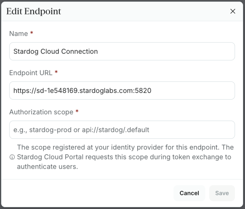 endpoint actions