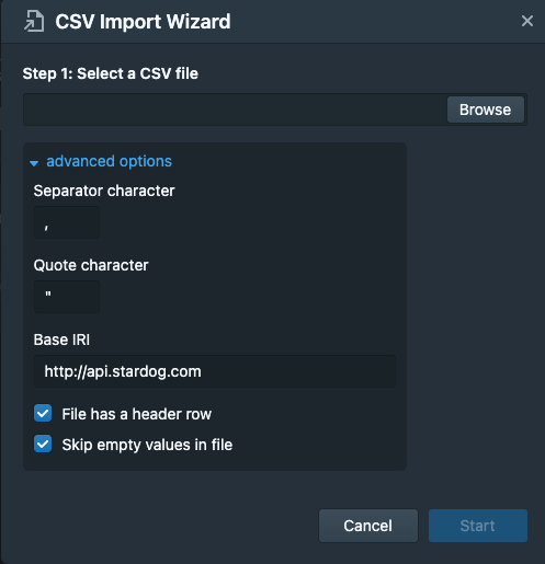Importing JSON and CSV Files | Stardog Documentation Latest