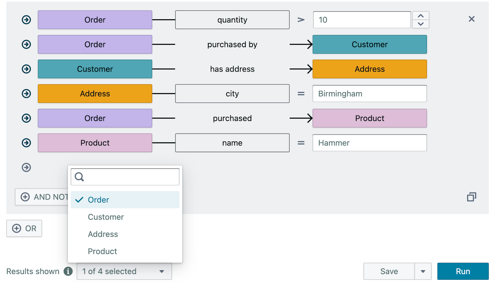 explorer results shown