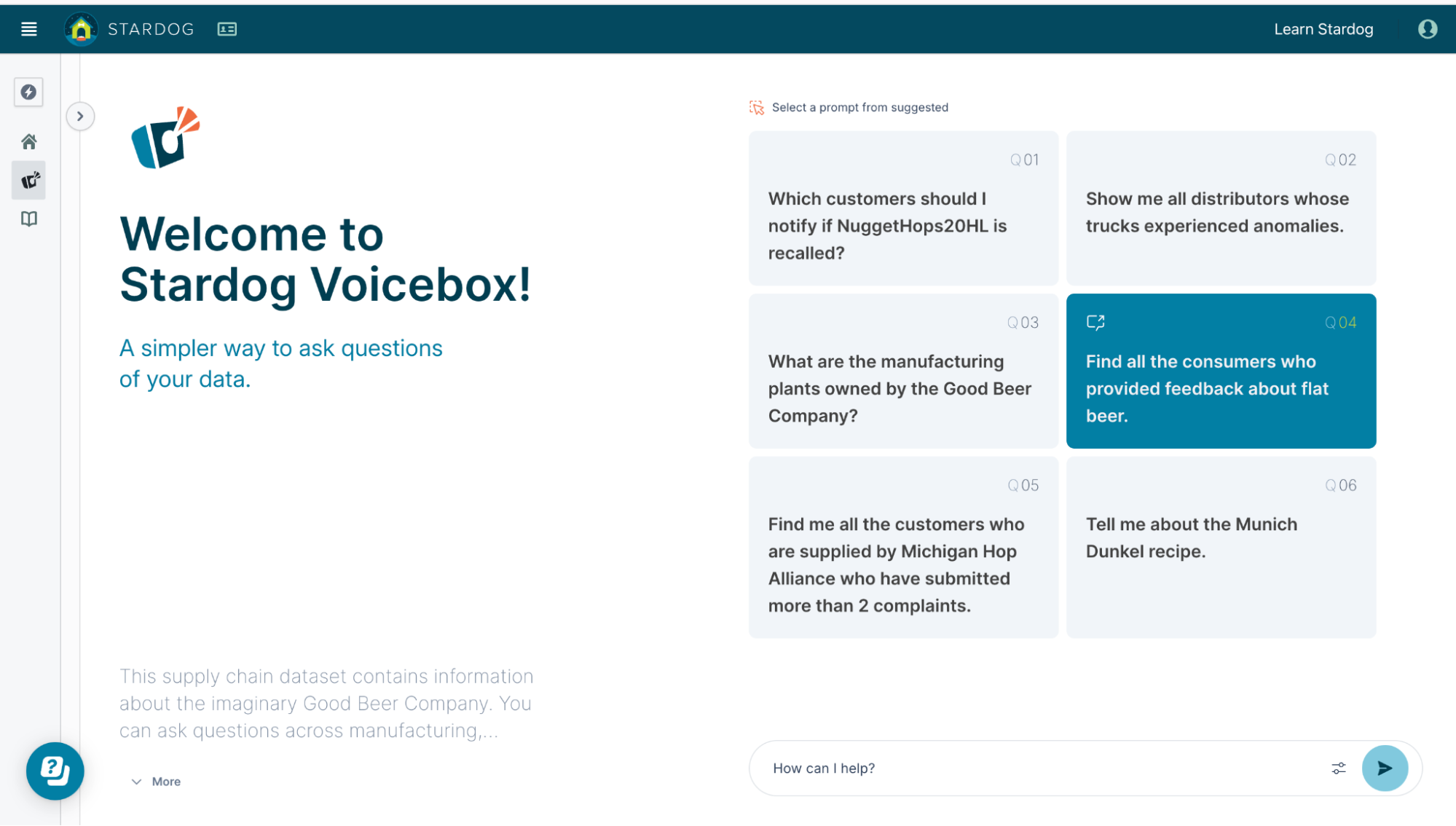 New Voicebox home screen